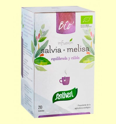 Infusión de Salvia y Melisa Bio - Santiveri - 20 bolsitas