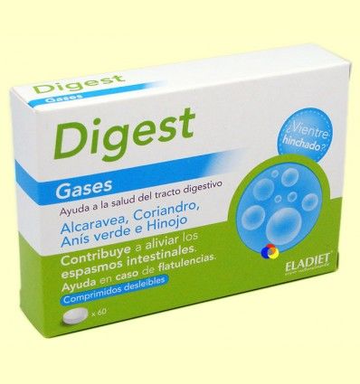 Digest Gases - Eladiet - 60 comprimidos de 400 mg