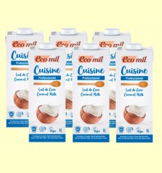 Cuisine de Coco Bio - EcoMil - Pack 6 x 1 litro