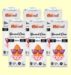 Leche de Almendra-Chia Nature Bio - EcoMil - Pack 6 x 1 litro