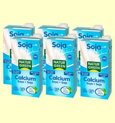 Soja Calcium Bio - NaturGreen - Pack 6 x 1 litro