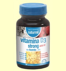 Vitamina D3 Strong 4000 UI - Naturmil - 90 comprimidos