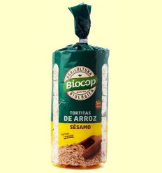 Tortitas de Arroz con Sésamo Bio - Biocop - 200 gramos
