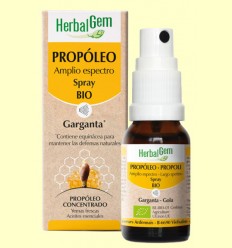 Propóleo Amplio Espectro Spray Bio - Garganta - HerbalGem - 15 ml