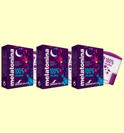 Melatonina - Soria Natural - Pack 3 x 90 comprimidos