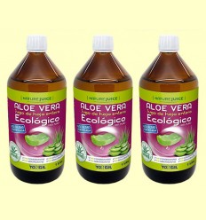 Jugo de Aloe Vera Eco - Hoja Entera - Tongil - Pack 3 x 1 litro