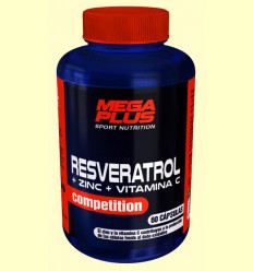 Resveratrol Competition - Zinc y Vitamina C - Mega Plus - 60 cápsulas