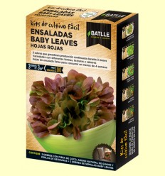 Kits de Cultivo Fácil Baby Leaves Hojas Rojas - Batlle - 12 gramos