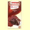 Chocolate Negro 0% Azúcares - Torras - 75 gramos