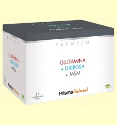 Glutamina, D-Ribosa y MSM - Prisma Natural - 15 sobres