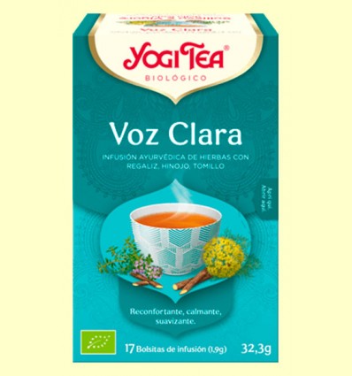 Voz Clara Bio - Yogi Tea - 17 infusiones