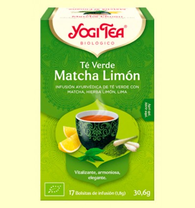 Té Verde Matcha Limón Bio - Yogi Tea - 17 infusiones