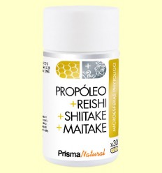 Microesferas Propoleo + Reishi + Shiitake + Maitake - Prisma Natural - 30 cápsulas