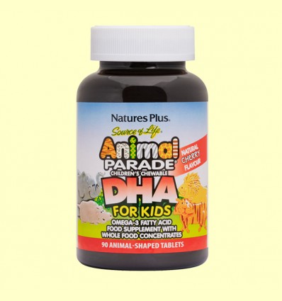 DHA For Kids Animal Parade - Natures Plus - 90 comprimidos masticables