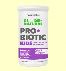 GI Natural Pro Biotic Kids - Natures Plus - 30 comprimidos