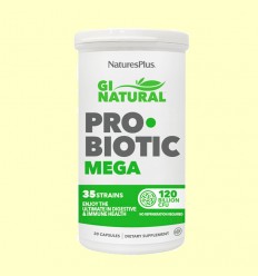 GI Natural Pro Biotic Mega - Natures Plus - 30 cápsulas