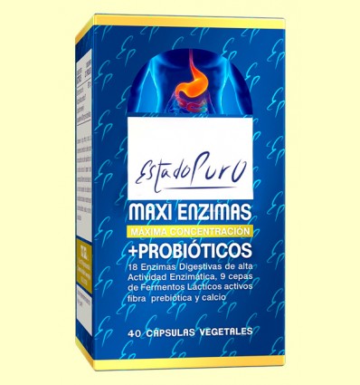 Maxi Enzimas con Probióticos - Tongil - 40 cápsulas vegetales 