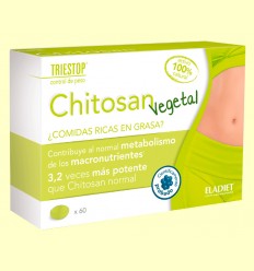 Chitosan Vegetal Efecto Saciante Triestop - Eladiet - 60 comprimidos
