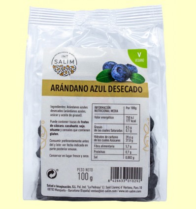 Arándano Azul Desecado - Int Salim - 100 gramos