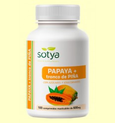Papaya - Tronco de piña con edulcorantes - Sotya - 100 comprimidos