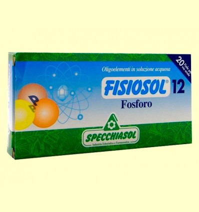 Fisiosol 12 Fósforo - Specchiasol - 20 ampollas