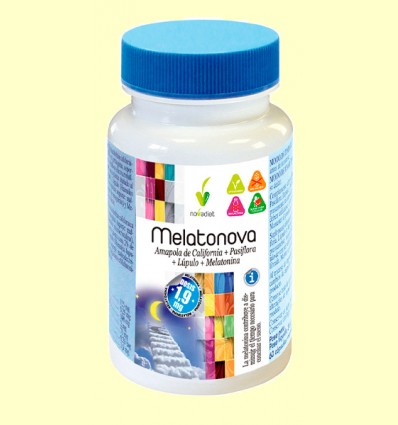 Melatonova - Melatonina - Novadiet - 60 cápsulas vegetales