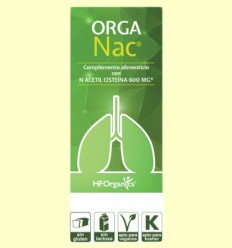 OrgaNac - NAC Acetil L-Cisteina 600 mg - HF Organics - 150 ml