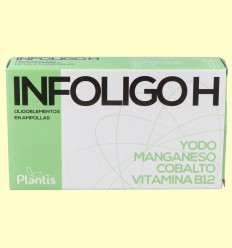 Infoligo H - Yodo Manganeso Cobalto - Plantis - 20 ampollas