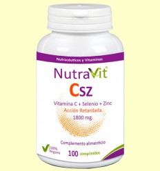 Csz - Vitamina C, Selenio y Zinc - NutraVit - 100 comprimidos