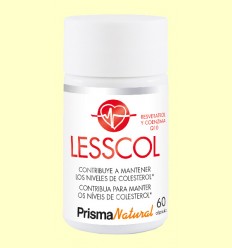 Lesscol - Resveratrol y Coenzima Q10 - Prisma Natural - 60 cápsulas