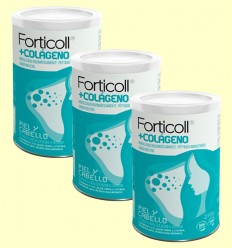 Colágeno BioActivo Piel y Cabello - Forticoll - Pack 3 x 270 gramos