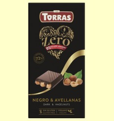 Chocolate Negro con Avellanas Enteras Zero - Torras - 150 gramos