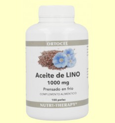 Aceite de Lino 1000 mg - Ortocel - 100 perlas