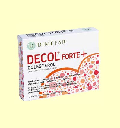 Decol Forte Plus - Colesterol - Laboratorios Dimefar - 30 cápsulas