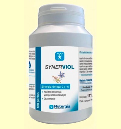 Synerviol - Omega 6 y Omega 3 - Nutergia - 180 perlas