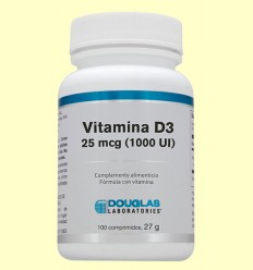 Vitamina D3 1000 UI Colicalciferol - Laboratorios Douglas - 100 comprimidos