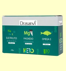 Pack Keto Electrolitos Magnesio y Omega 3 - Drasanvi - 3 envases