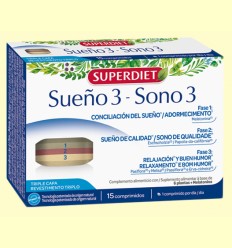 Sueño 3 - Descanso - Super Diet - 15 comprimidos