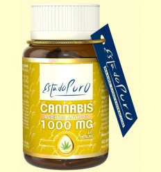 Cannabis 1000 mg Aceites activos - Estado Puro - Tongil - 60 perlas