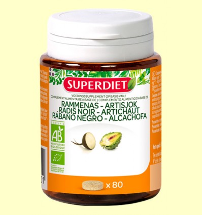 Rábano Negro y Alcachofa Bio - Super Diet - 80 comprimidos
