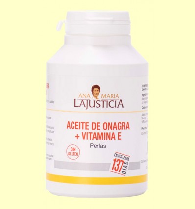 Aceite de Onagra y Vitamina E - Ana María Lajusticia - 275 perlas