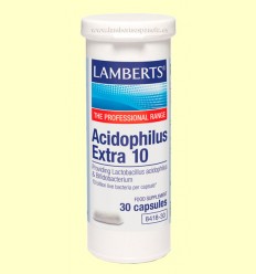 Acidophilus Extra 10 - Lamberts - 30 cápsulas