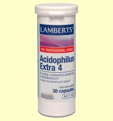 Acidophilus Extra 4 - Lamberts - 30 cápsulas 