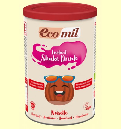 Bebida de Avellana Instant Shake Drink Bio - EcoMil - 400 gramos