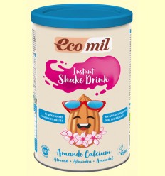 Bebida de Almendra y Calcio Instant Shake Drink Bio Sin azúcar - EcoMil - 400 gramos