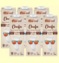 Bebida de Chufa Sin Azúcar Bio - EcoMil - Pack 6 x 1 litro