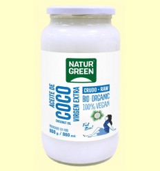 Aceite de Coco Virgen Extra Crudo Bio - NaturGreen - 860 ml