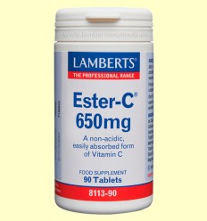 Ester C 650 mg - Lamberts - 90 tabletas 