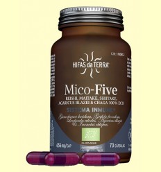 Mico-Five + Chaga - Hifas da Terra - 70 cápsulas