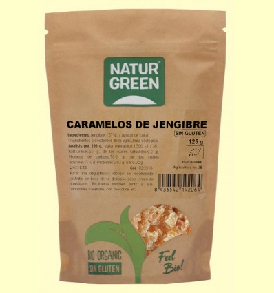 Caramelos de Jengibre - NaturGreen - 125 gramos